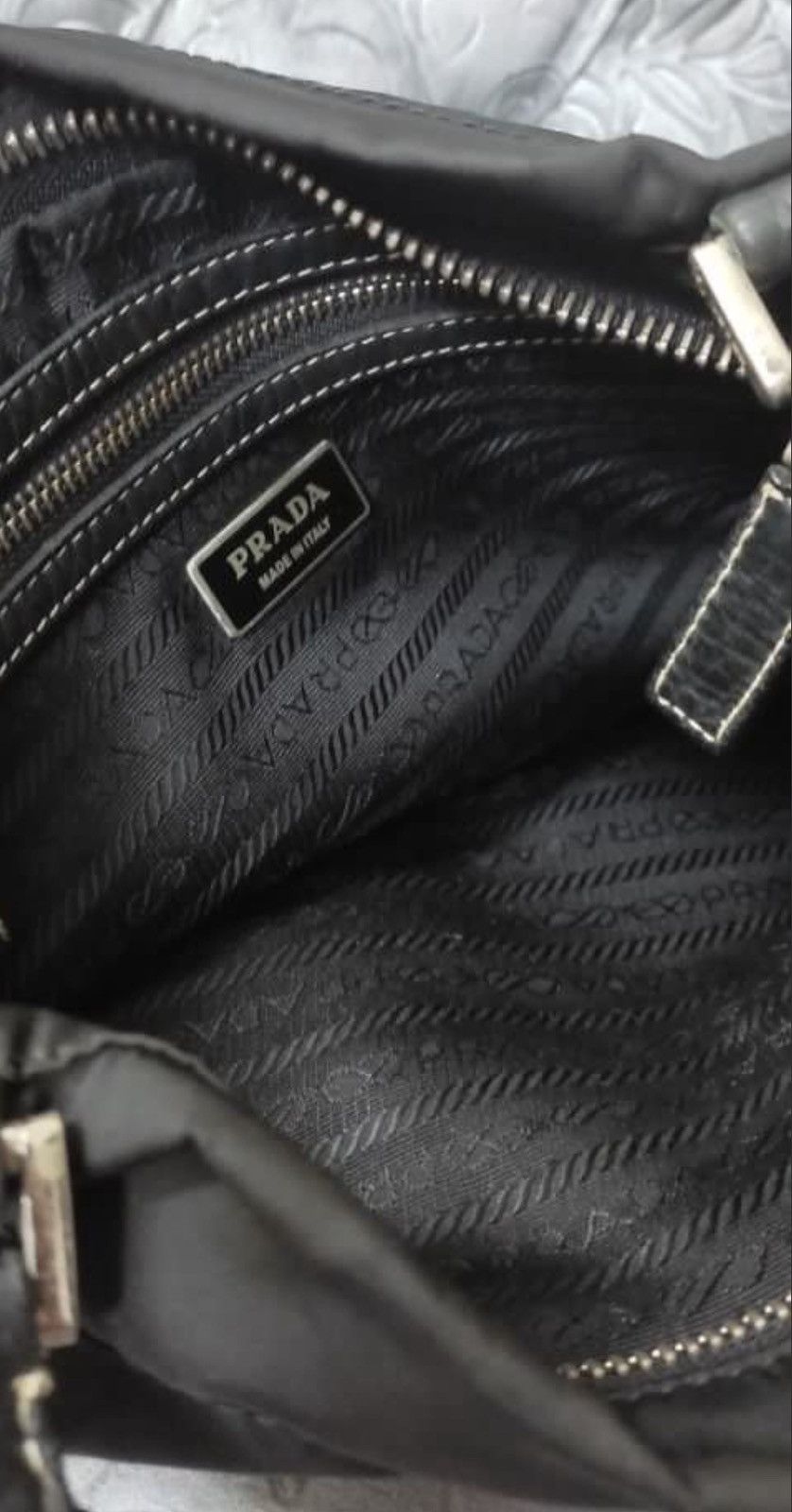 Prada Authentic Prada Nylon Black Crossbody Bag Size ONE SIZE - 6 Thumbnail