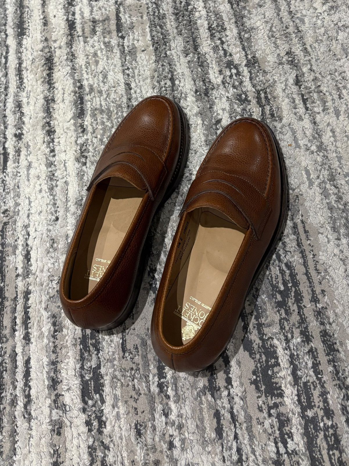 Crockett & Jones Crockett & Jones Boston Penny Loafer Tan Pebble Grain Size US 9.5 / EU 42-43 - 3 Thumbnail