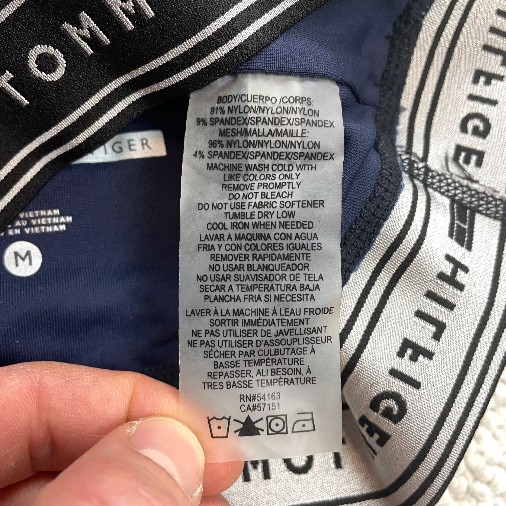 Tommy Hilfiger Tommy Hilfiger Sport Women Medium Tank Crop Logo Stretch Blue Activewear Size M / US 6-8 / IT 42-44 - 5 Thumbnail
