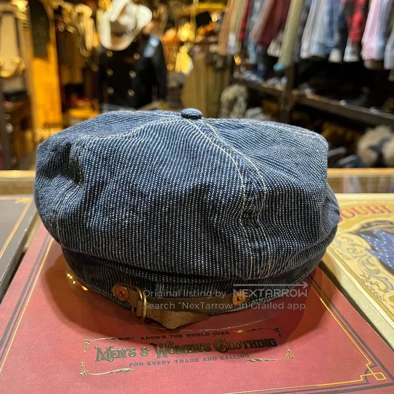 RRL Ralph Lauren RRL Ralph Lauren Indigo Dyed Patchwork Cap Size ONE SIZE - 3 Thumbnail