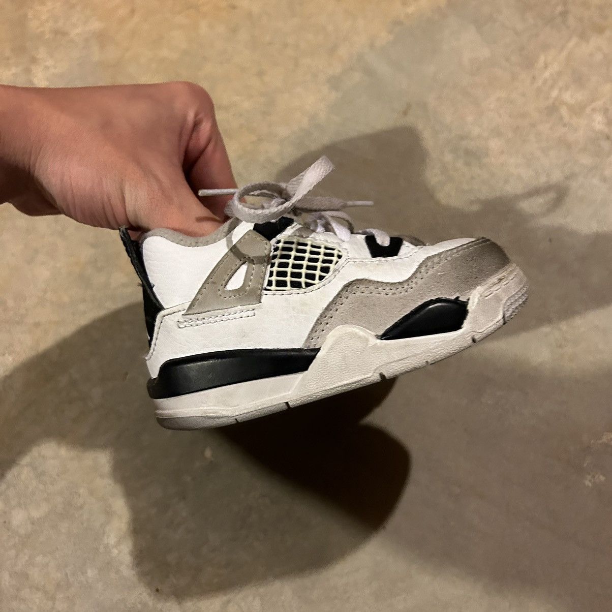 Jordan Brand × Nike Air Jordan 4 Retro Military Black TD 2022 US 7C Size US 5 / EU 37 - 5 Thumbnail