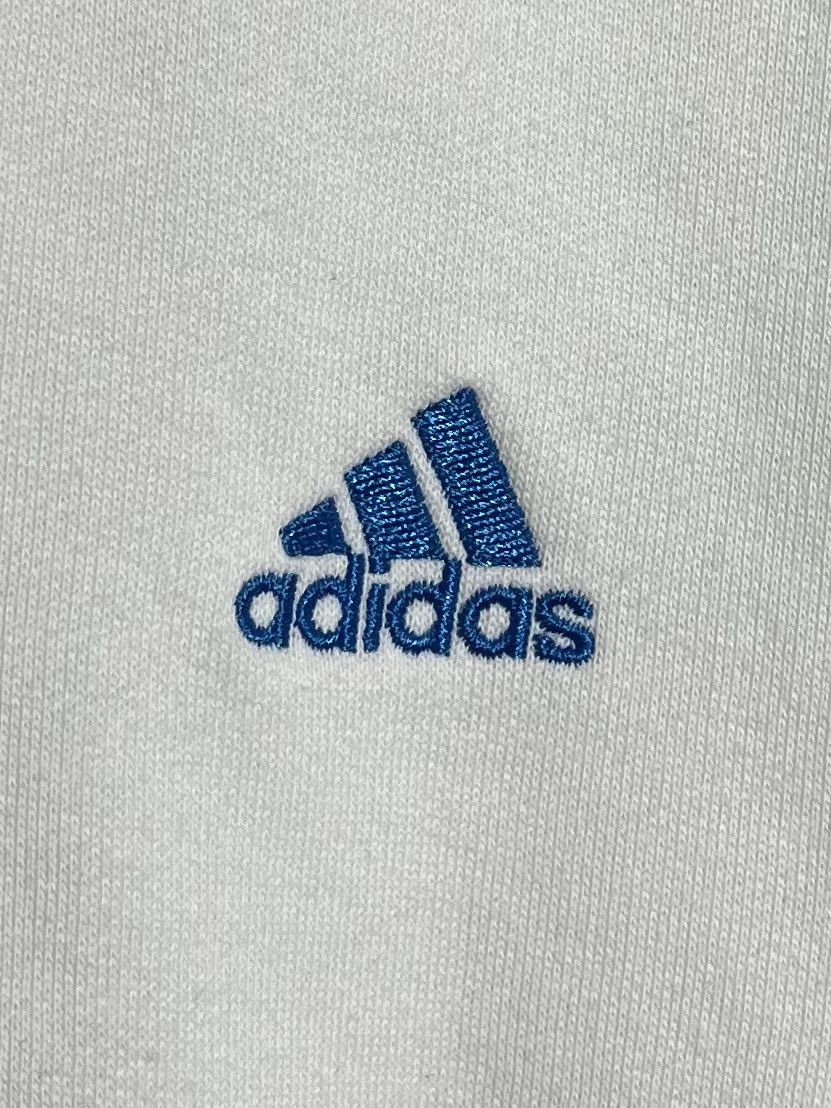 Adidas × Vintage Adidas 00s Vintage Classic Arm Stripes Zip Up White Hoodie Size US XL / EU 56 / 4 - 5 Thumbnail
