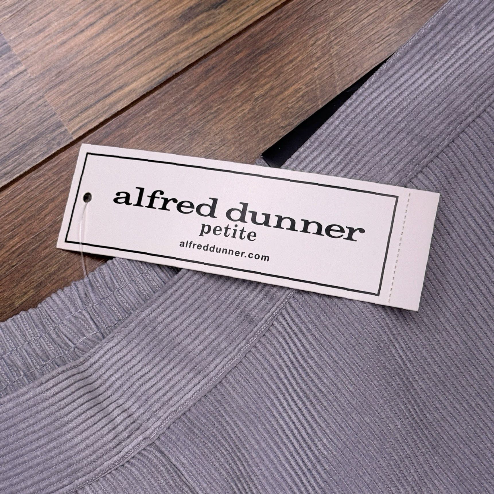Vintage Alfred Dunner Pants Corduroy Pull On Womens 12 Petite Stonehenge New Size 34" / US 12 / IT 48 - 5 Thumbnail