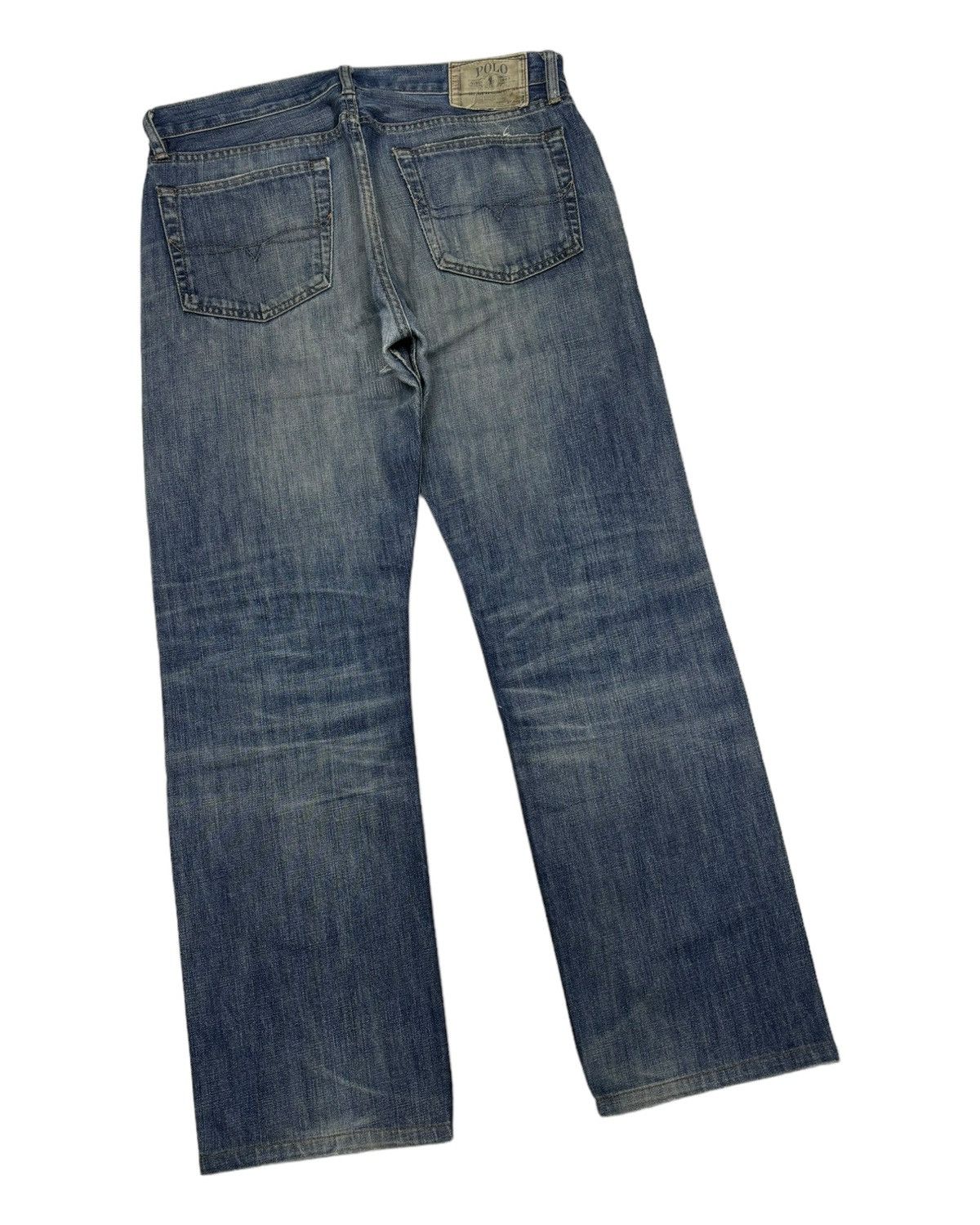 Polo Ralph Lauren POLO RALPH LAUREN BAGGY DISTRESSED DENIM JEANS Size US 34 / EU 50 - 4 Thumbnail