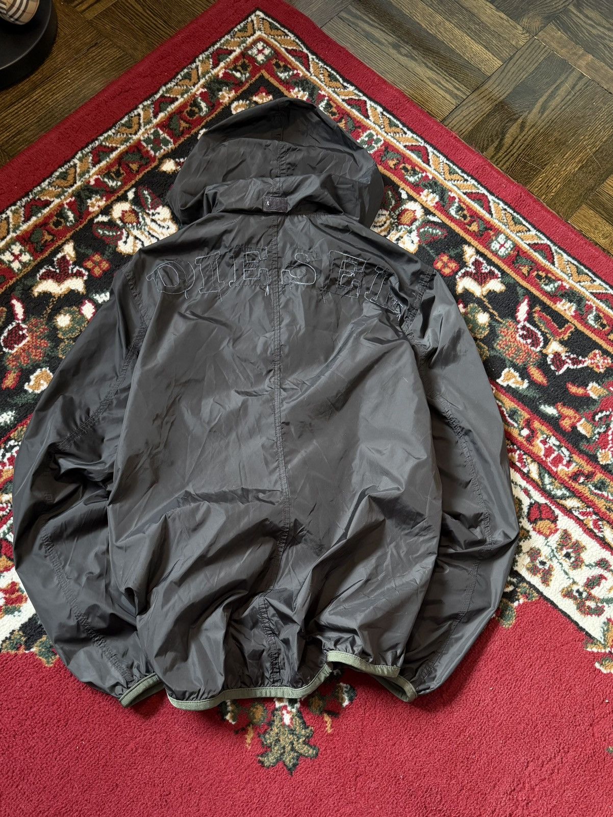 Diesel Y2K Diesel Distressed Full Zip Long Sleeve Windbreaker Size US XS / EU 42 / 0 - 2 Thumbnail