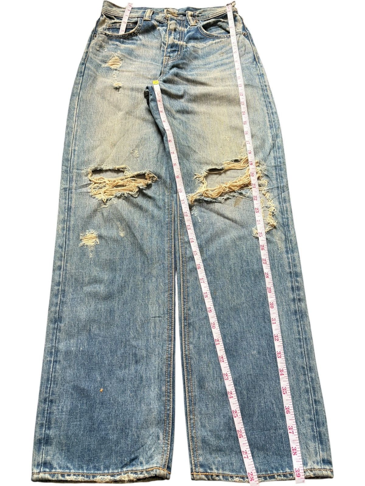 Ksubi Vintage Rodeo Crowns Rusty Wash Distressed Jeans Size 25" / US 0 / IT 36 - 7 Thumbnail