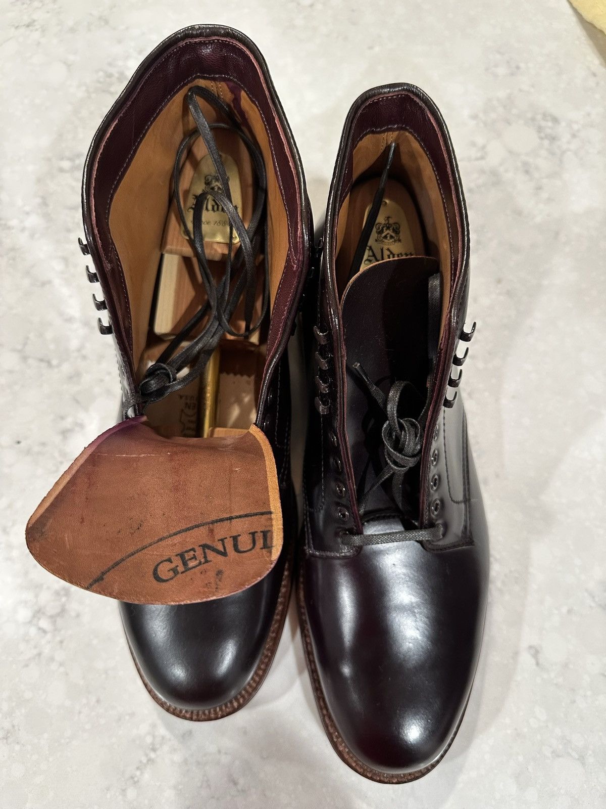 Alden Alden D0817H Color 8 Shell Cordovan Plain Toe Boot Size US 11 / EU 44 - 3 Thumbnail