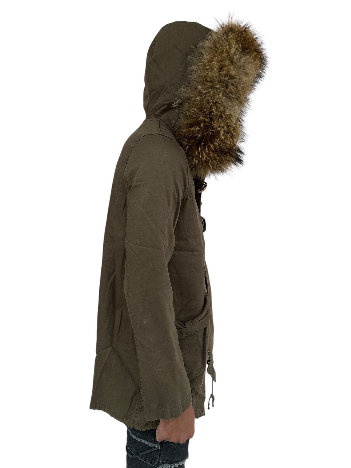 If Six Was Nine × Japanese Brand × Le Grande Bleu (L.G.B.) 2000s JB Girl - Raccoon Fur Hoodie Jacket Size M / US 6-8 / IT 42-44 - 3 Thumbnail