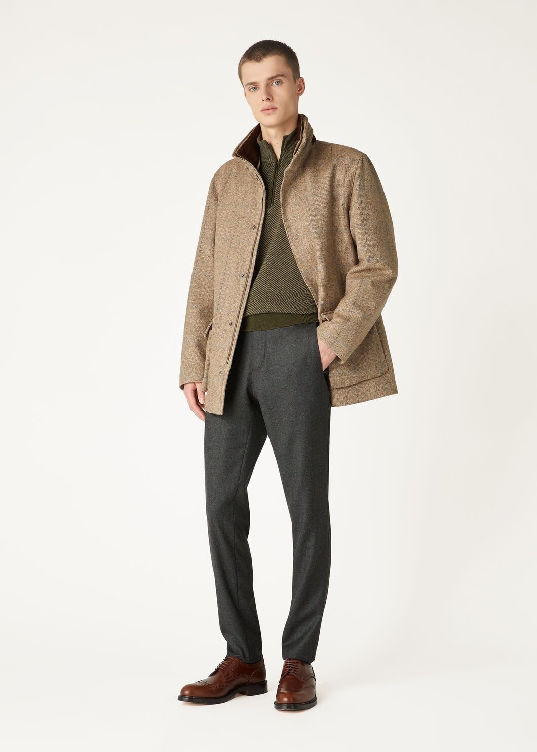 Loro Piana o1w1db10725 FAG4525 Roadster Mezzocollo Sweater in Green Size US S / EU 44-46 / 1 - 2 Thumbnail