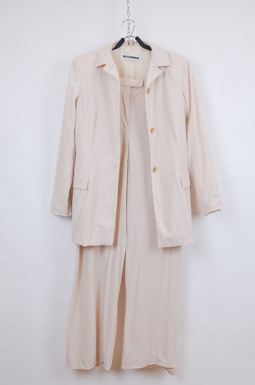Jil Sander Jil Sander – Pink Powder Blazer & Trousers Suit - Size 38 Size XS / US 0-2 / IT 36-38 - 2 Thumbnail