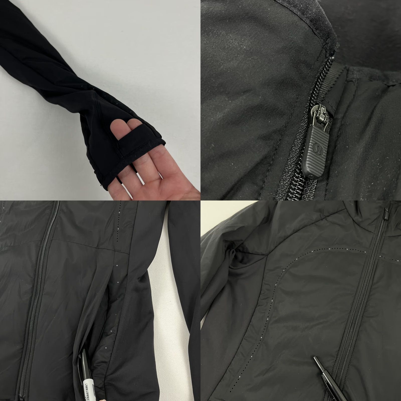 Lululemon Lululemon Run For Cold Jacket Women Sz 6 Black Primaloft Full Zip Pockets Thumbholes Athletic Womens Size M / US 6-8 / IT 42-44 - 8 Thumbnail