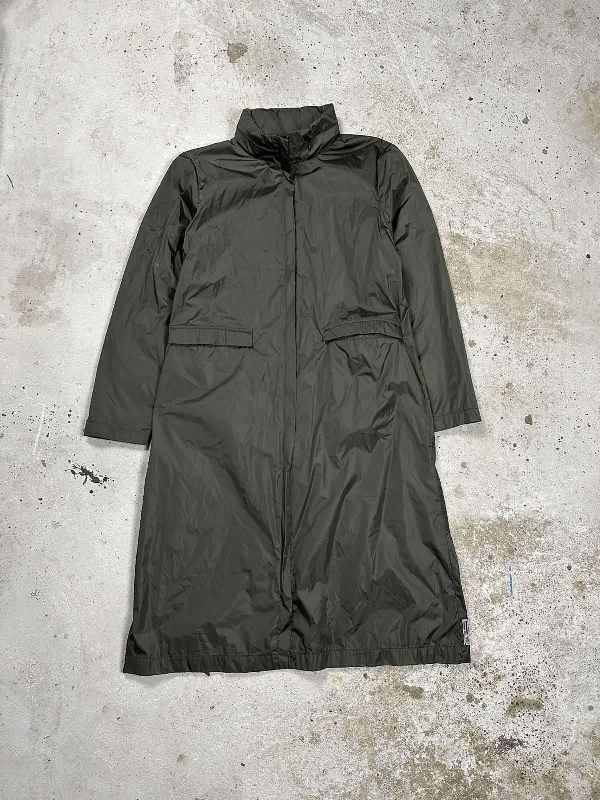 Vintage Moncler Olive Nylon Jacket Coat Parka