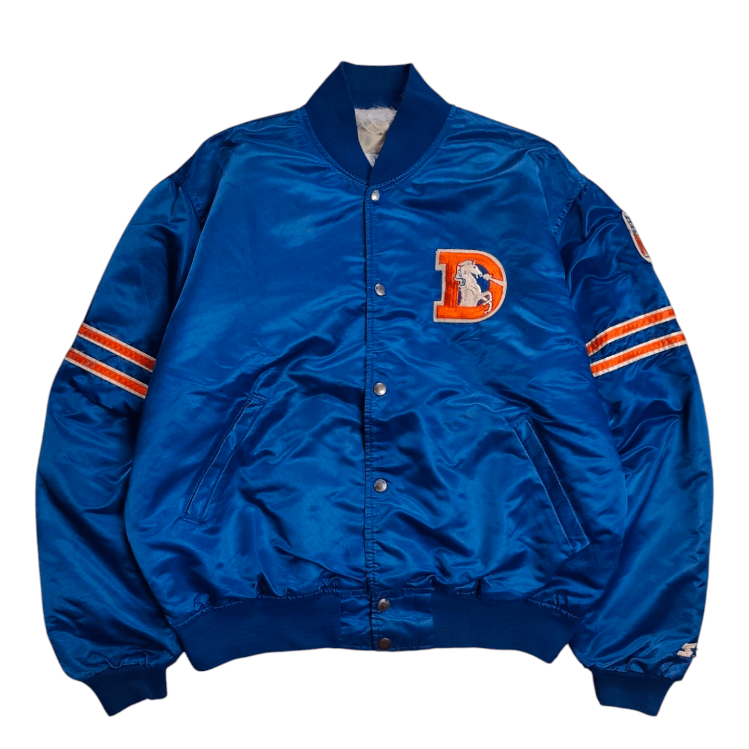 Vintage 90s Starter NFL Denver Broncos Varsity Jacket