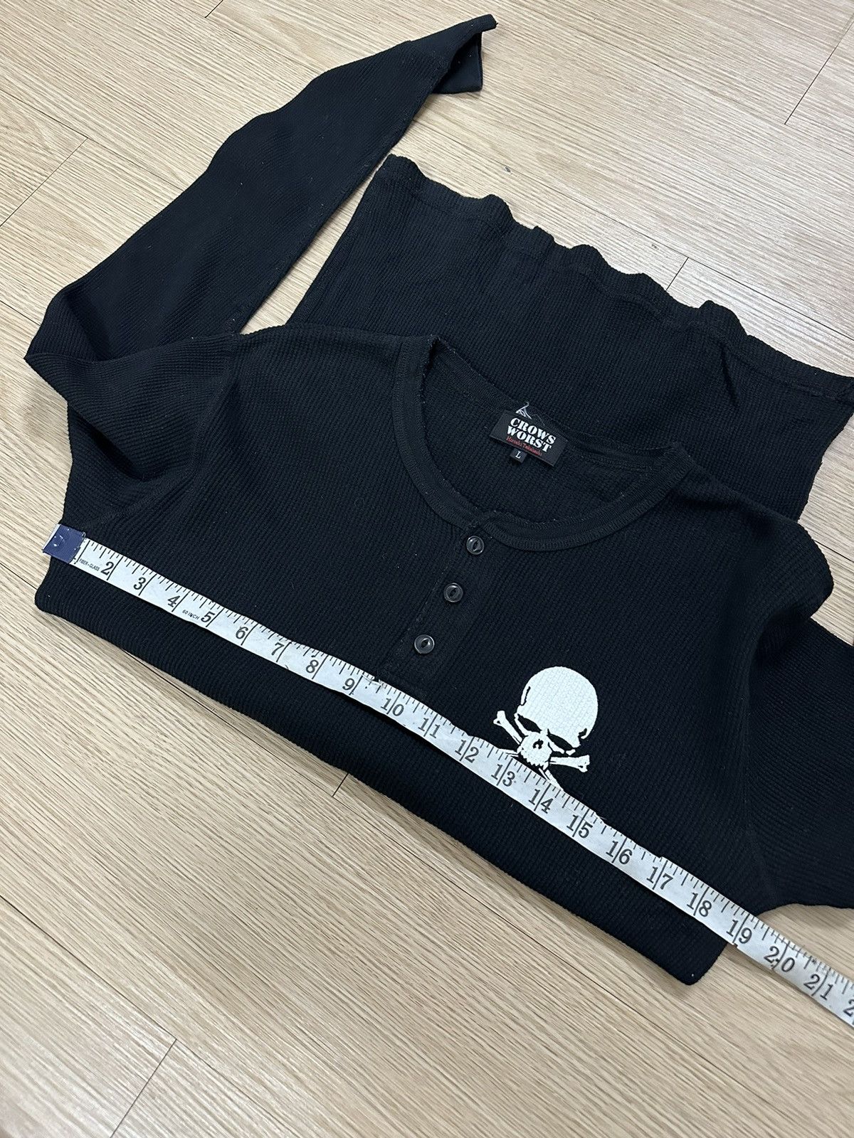 Japanese Brand × Seditionaries Rare Crows x WORST T.F.O.A Hiroshi Takahashi Waffle L/S Tee Size US XL / EU 56 / 4 - 10 Thumbnail