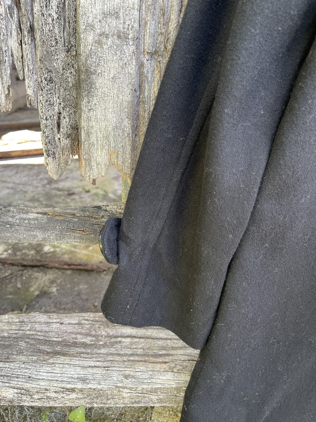 Designer II MK Mikhel Klein Paris Black Wool Blend Coat Size M / US 6-8 / IT 42-44 - 14 Thumbnail