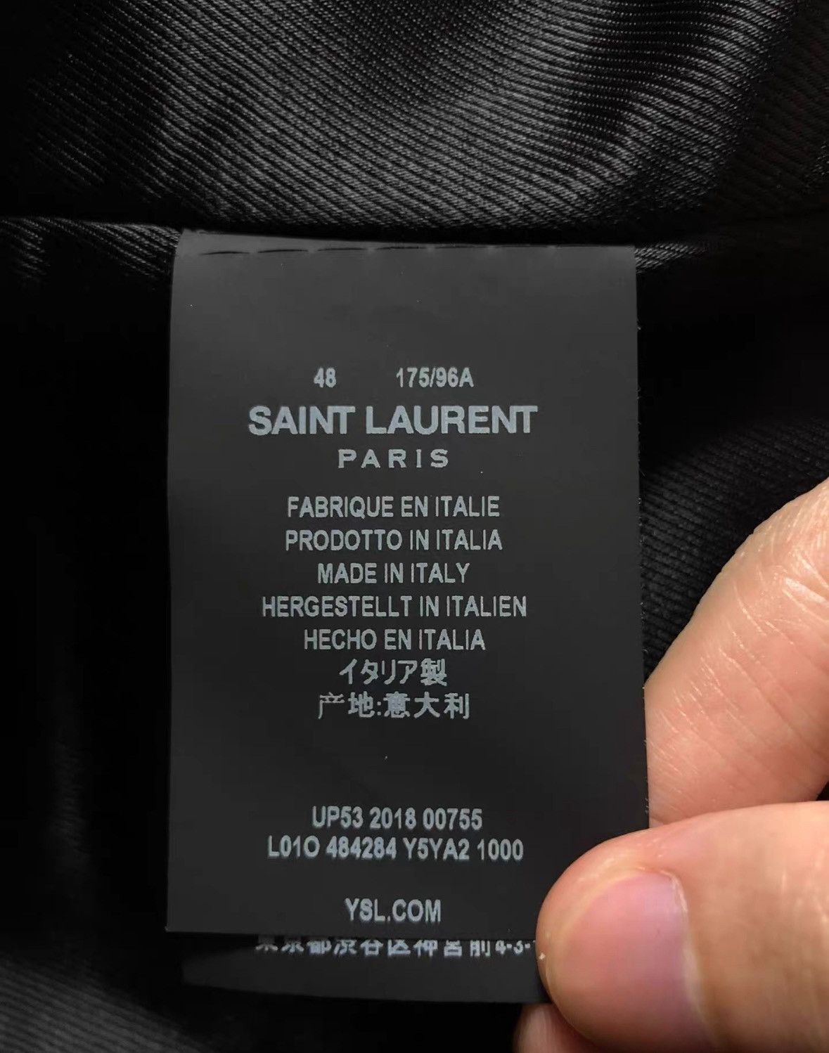 Saint Laurent Paris × Yves Saint Laurent Saint Laurent 16ss motorcycle leather jacket2410-Nextarrow Size US M / EU 48-50 / 2 - 8 Thumbnail