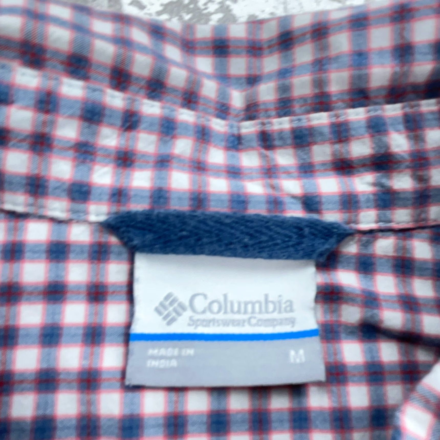 Vintage Columbia Shirt Men XL Blue Plaid Button-Up Pocket Casual Workwear Winter Summer Fall Spring Short Sleeve Pattern Classic Outdoor Size 46R - 5 Thumbnail