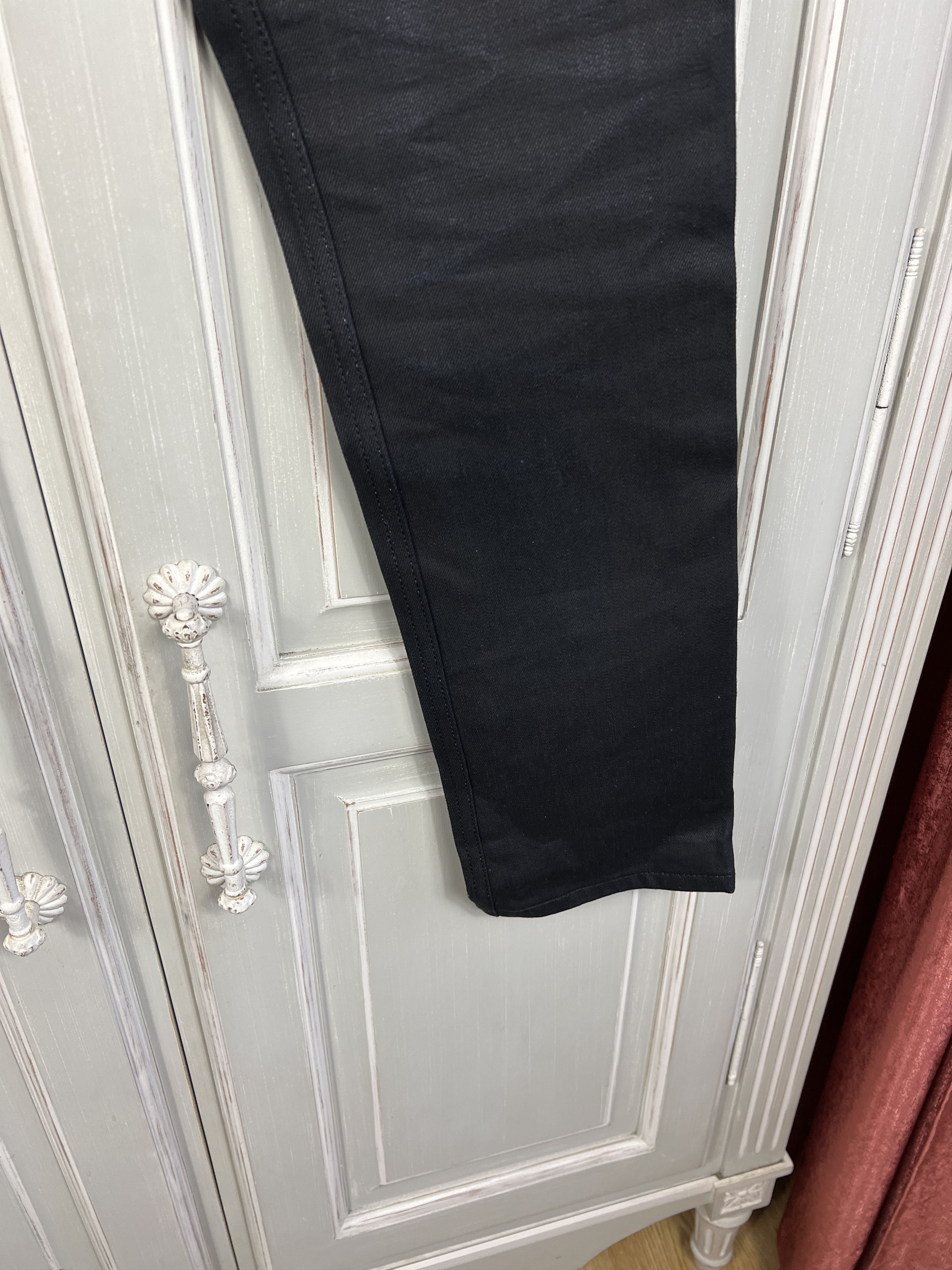Naked & Famous naked famous denim black selvedge pants skinny wax jeans Size US 29 - 6 Thumbnail