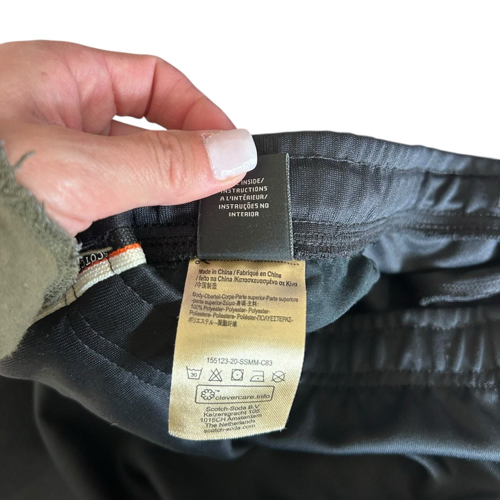 Scotch & Soda Scotch & Soda Black Pants Logo Tape Trim Sz XXL Size 42" / US 20 - 4 Thumbnail