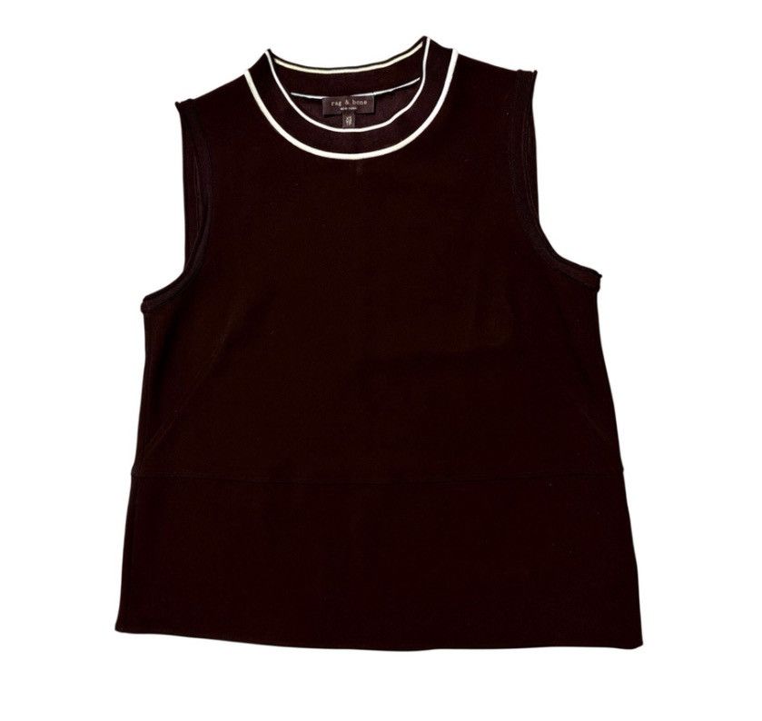 Rag & Bone rag & bone New York Top Size XS Black & White Collar Trim Size XS / US 0-2 / IT 36-38 - 1 Thumbnail