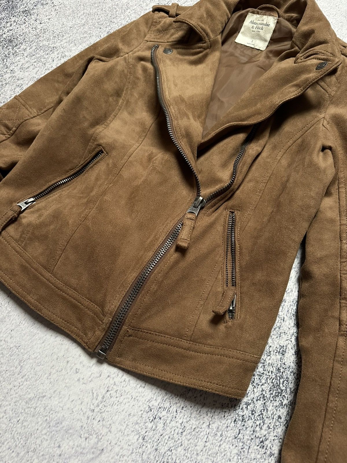 Abercrombie & Fitch Y2K Biker Jacket Style Rick Owens Opium Size S / US 4 / IT 40 - 6 Thumbnail