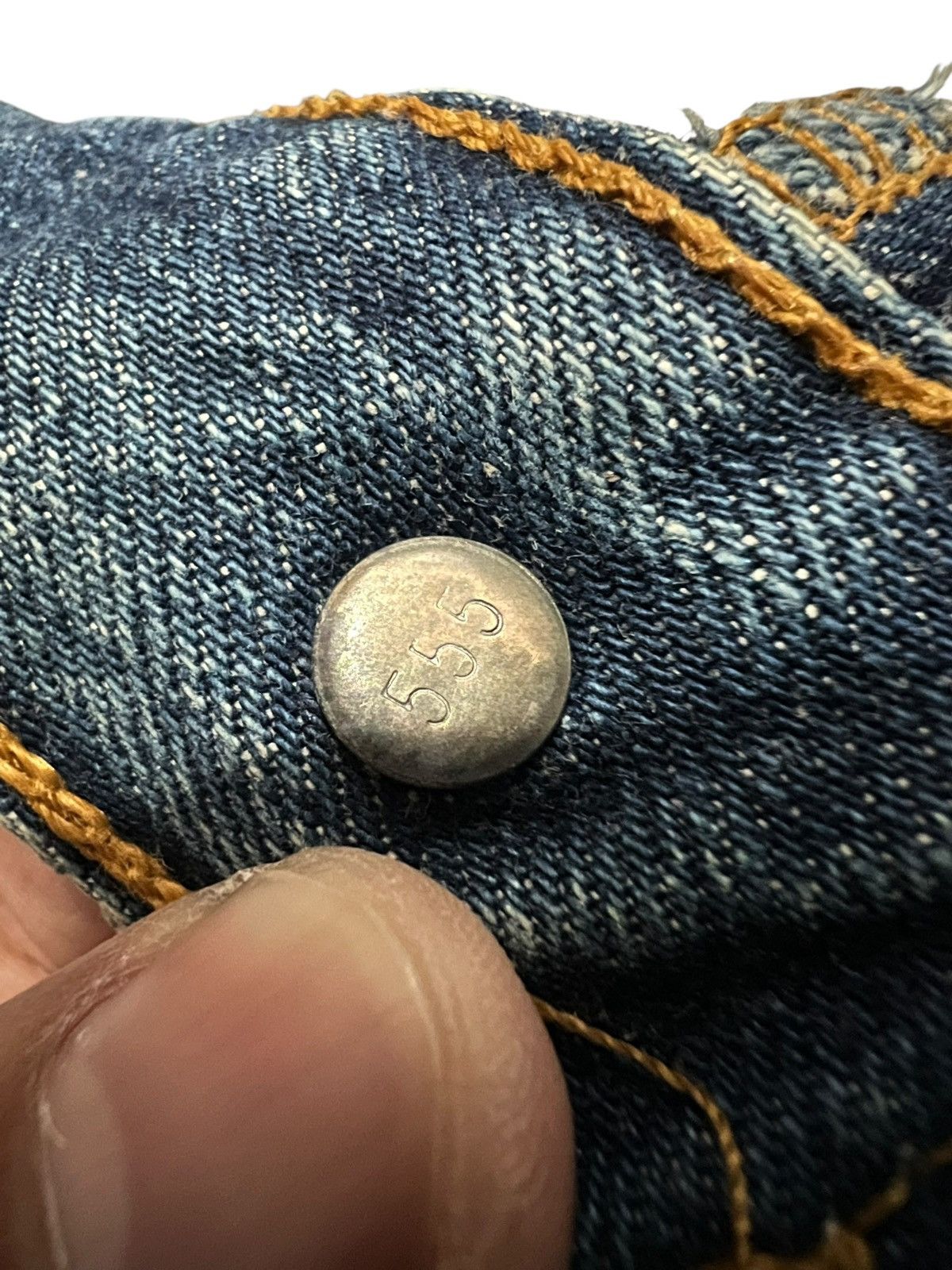 Levi's True Vintage Levis 501 Big E Selvedge Distressed Jean Size US 31 - 13 Thumbnail
