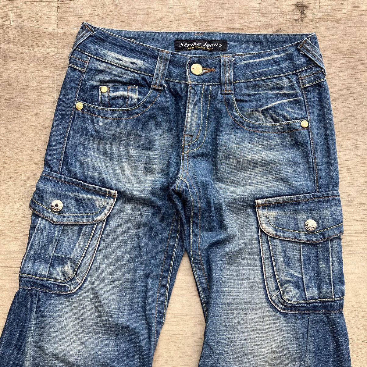 MLB MLB STRIKE JEANS CARGO FLARE Size US 28 / EU 44 - 2 Thumbnail