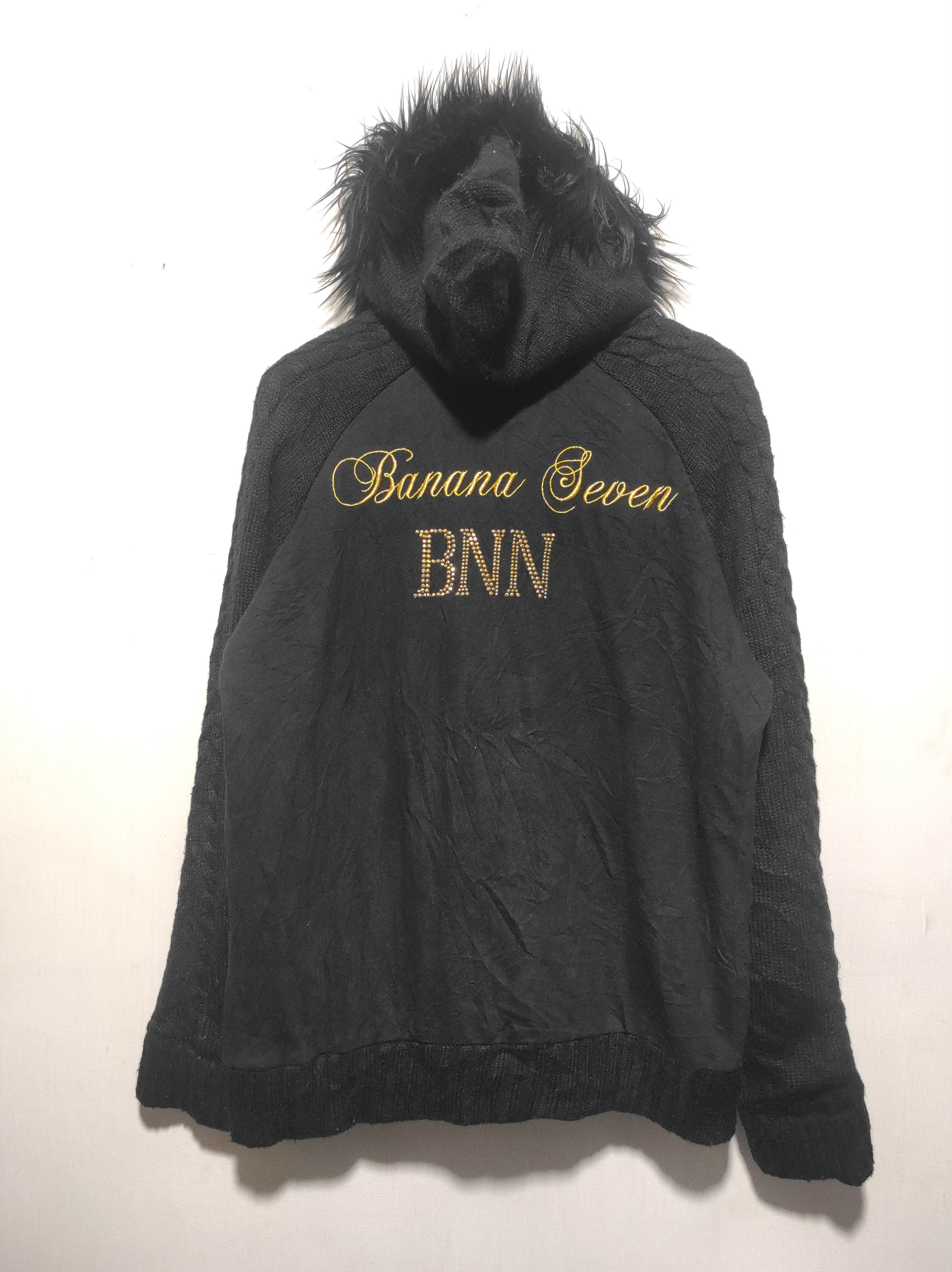 Banana Seven Double Zip Fur Hoodie if six was nine style