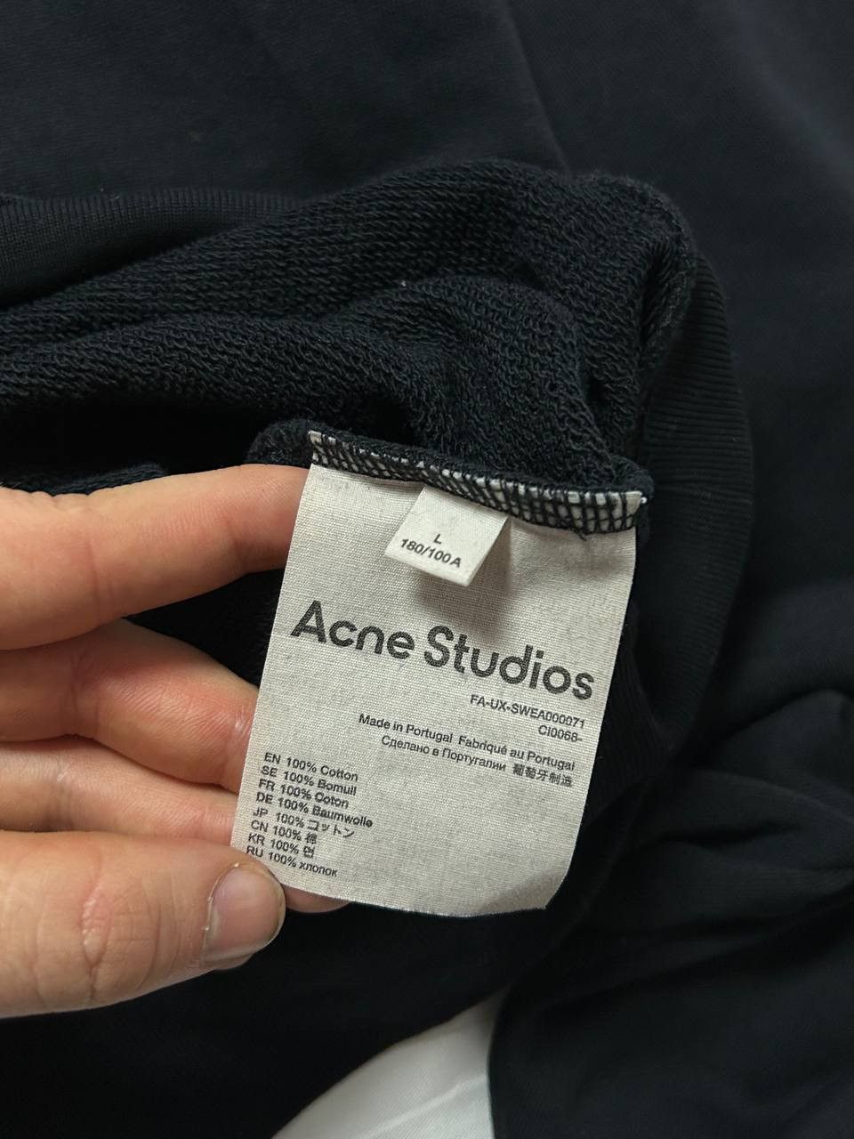 Acne Studios Acne Studios Long Sleeve with Large Vintage Gold Logo Size US L / EU 52-54 / 3 - 6 Thumbnail