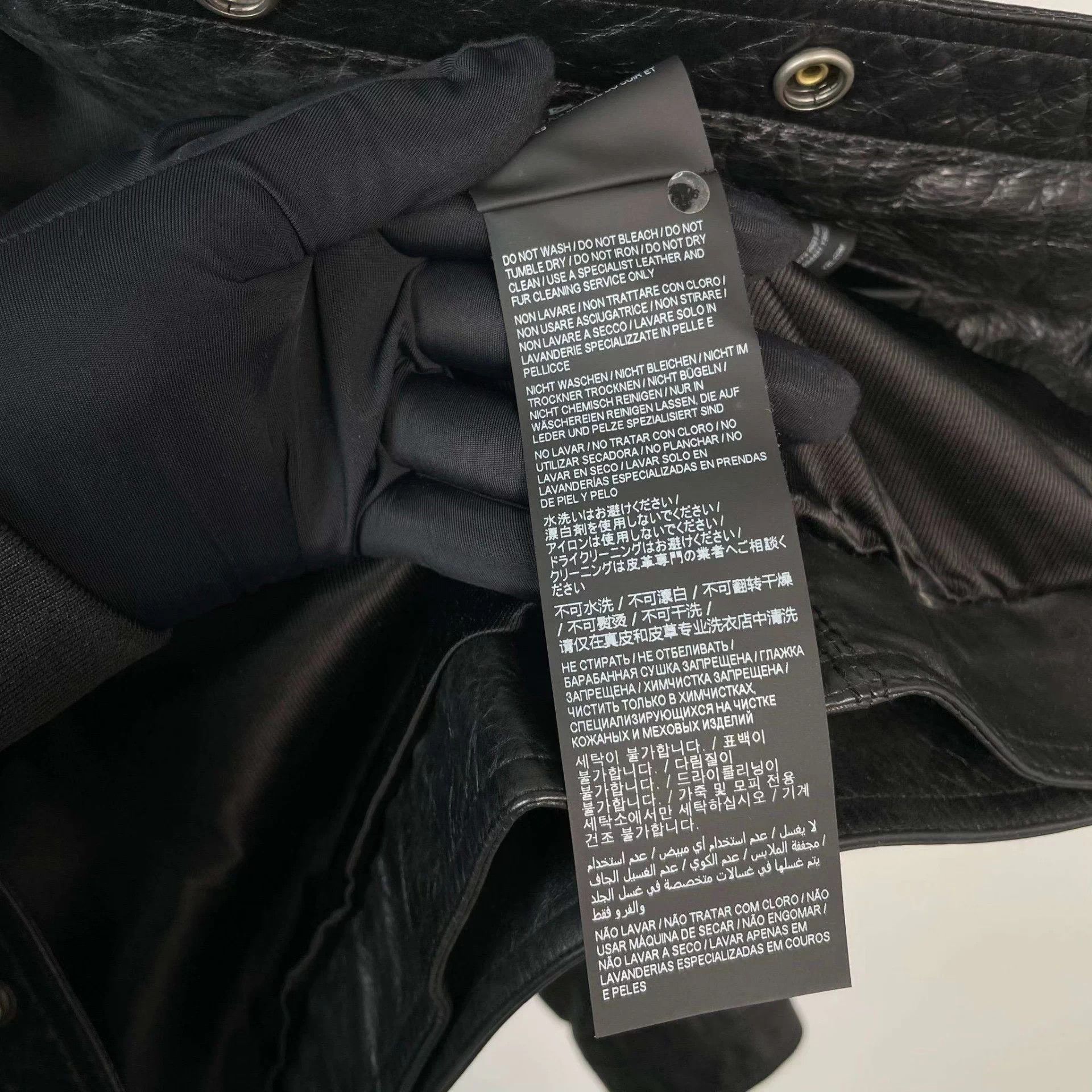 Saint Laurent Paris YSL leather jacket black 160 Size XS / US 0-2 / IT 36-38 - 6 Thumbnail