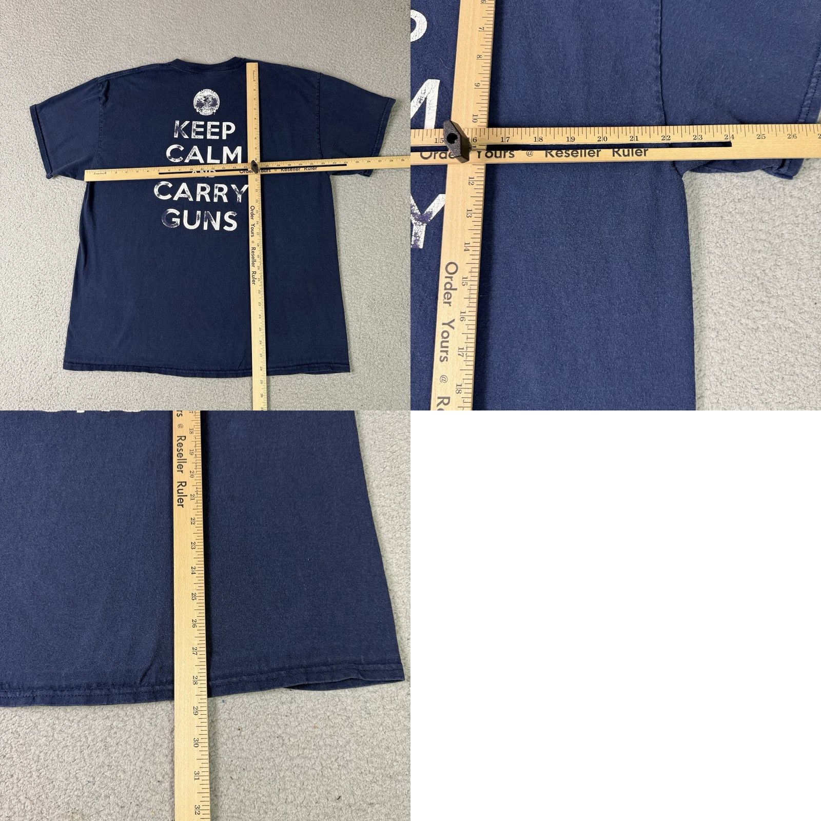 Vintage VINTAGE NRA T Shirt Adult XL Blue National Rifle Association Keep Calm Carry Guns Rifles Mens XL Blue Graphic Print Size US XL / EU 56 / 4 - 8 Thumbnail