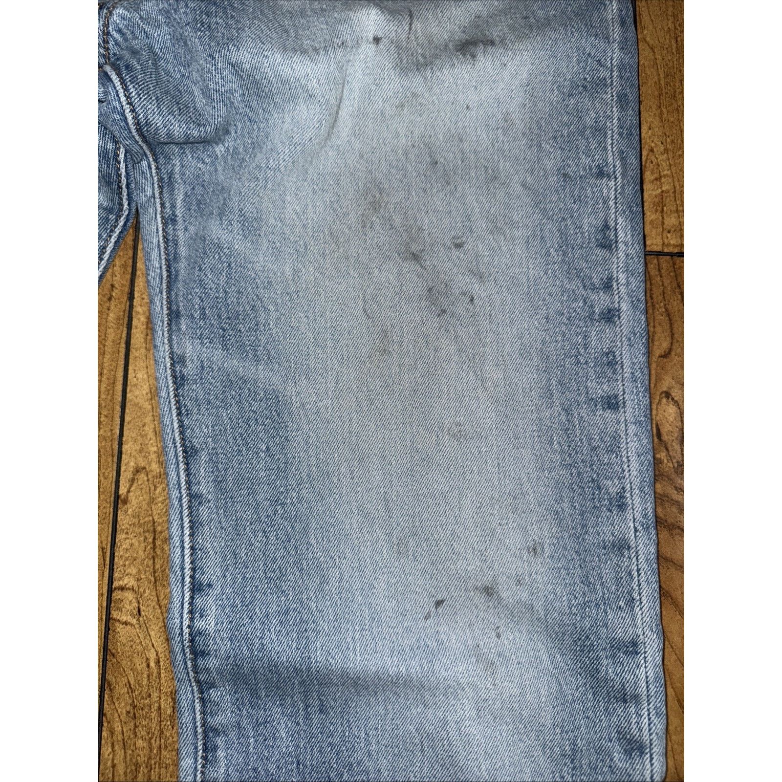 Levi's Levi’s 501 Button Fly 33x31 Washed Blue Denim Straight Leg Size US 33 - 5 Thumbnail