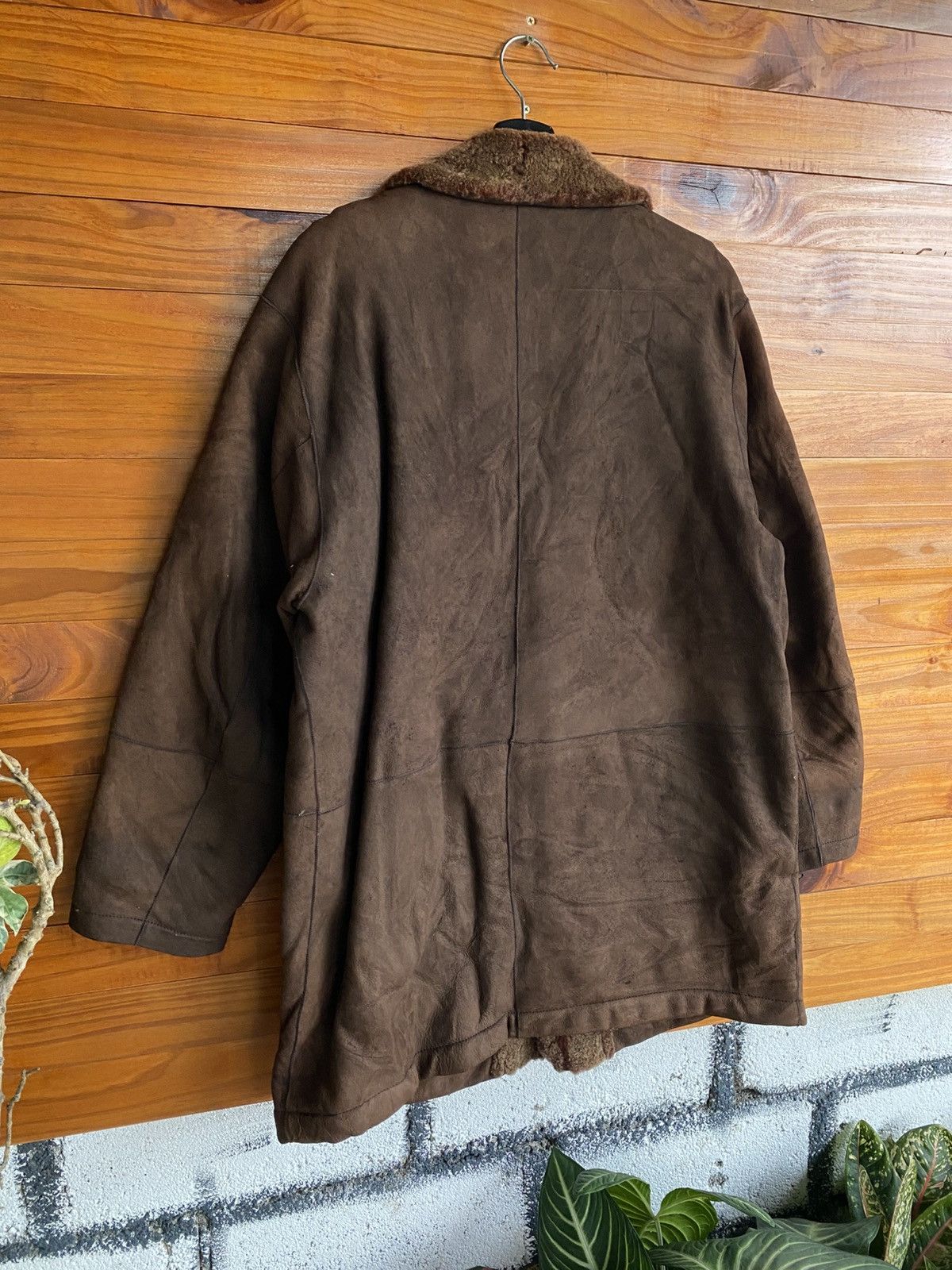 Mila Schon Mila Schön Milano Vintage Brown Shearling Leather Coat Size US L / EU 52-54 / 3 - 8 Thumbnail