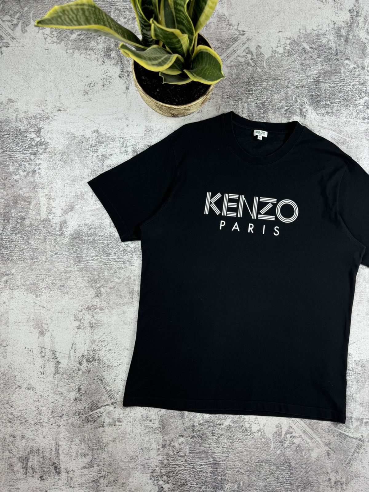 Kenzo Vintage Kenzo Paris Big Logo Luxury T Shirt Size US XL / EU 56 / 4 - 2 Thumbnail