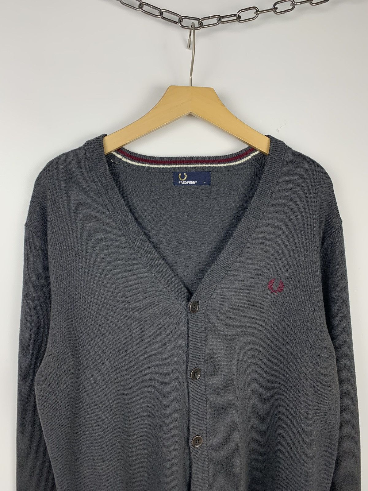 Fred Perry Fred Perry Men's Knit Cardigan Buttons Sweater Size M Size US M / EU 48-50 / 2 - 2 Thumbnail