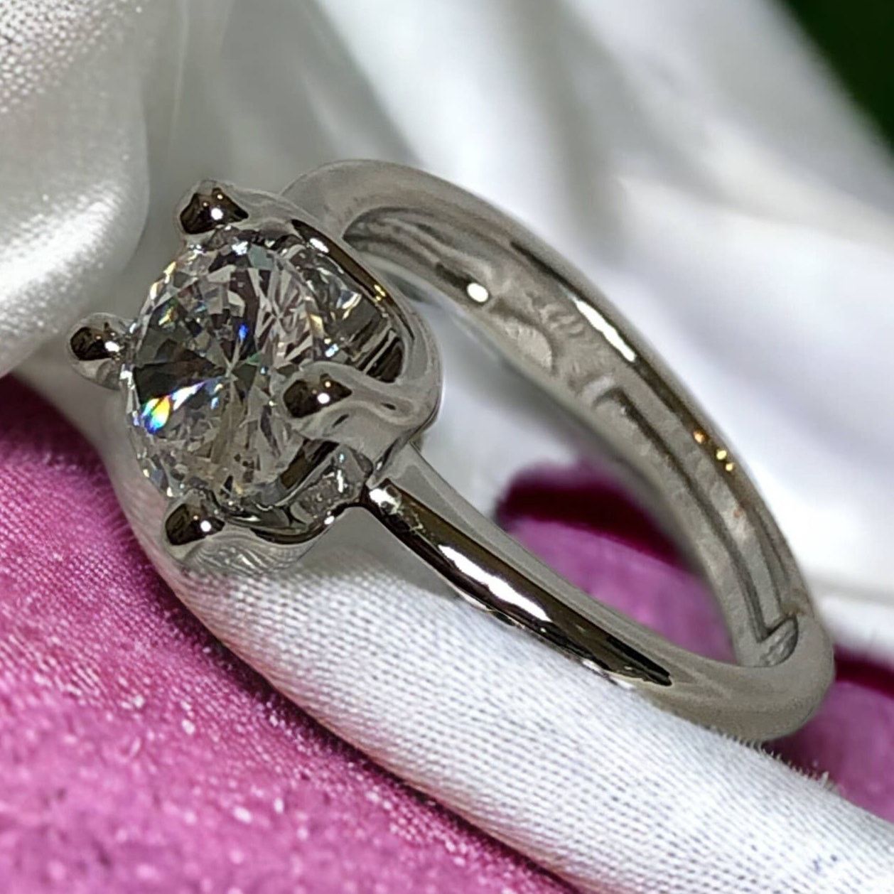 Other Cubic Zirconia Engagement Wedding Travel SizeAdjustable Ring Size ONE SIZE - 2 Thumbnail