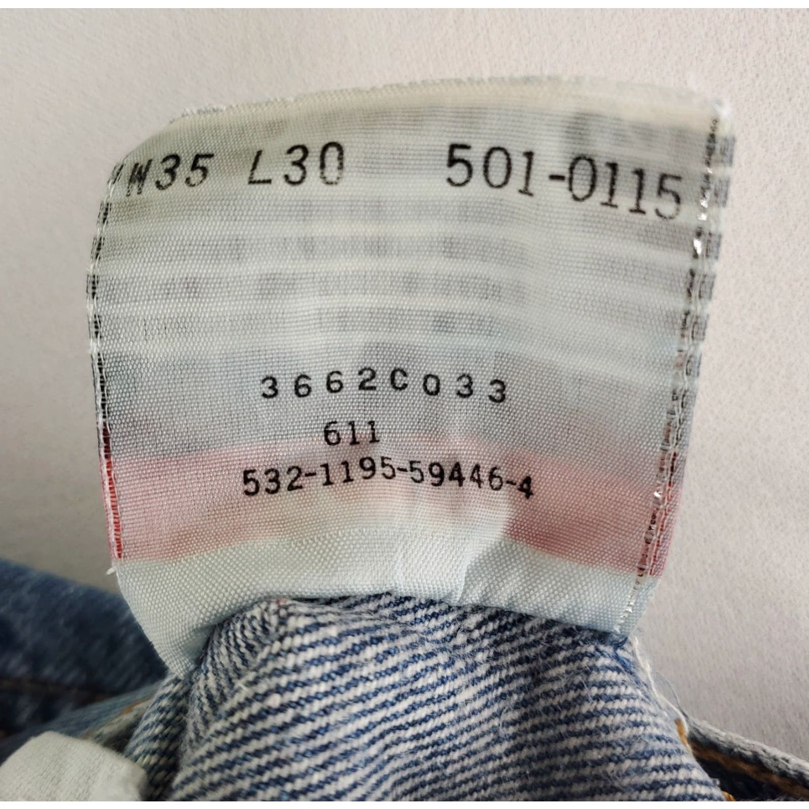 Levi's VINTAGE Levi's 501 Jeans Men 34x30 Blue 90s Made USA Straight 501 VTG Mens 34x30 Actual Size US 34 / EU 50 - 4 Thumbnail