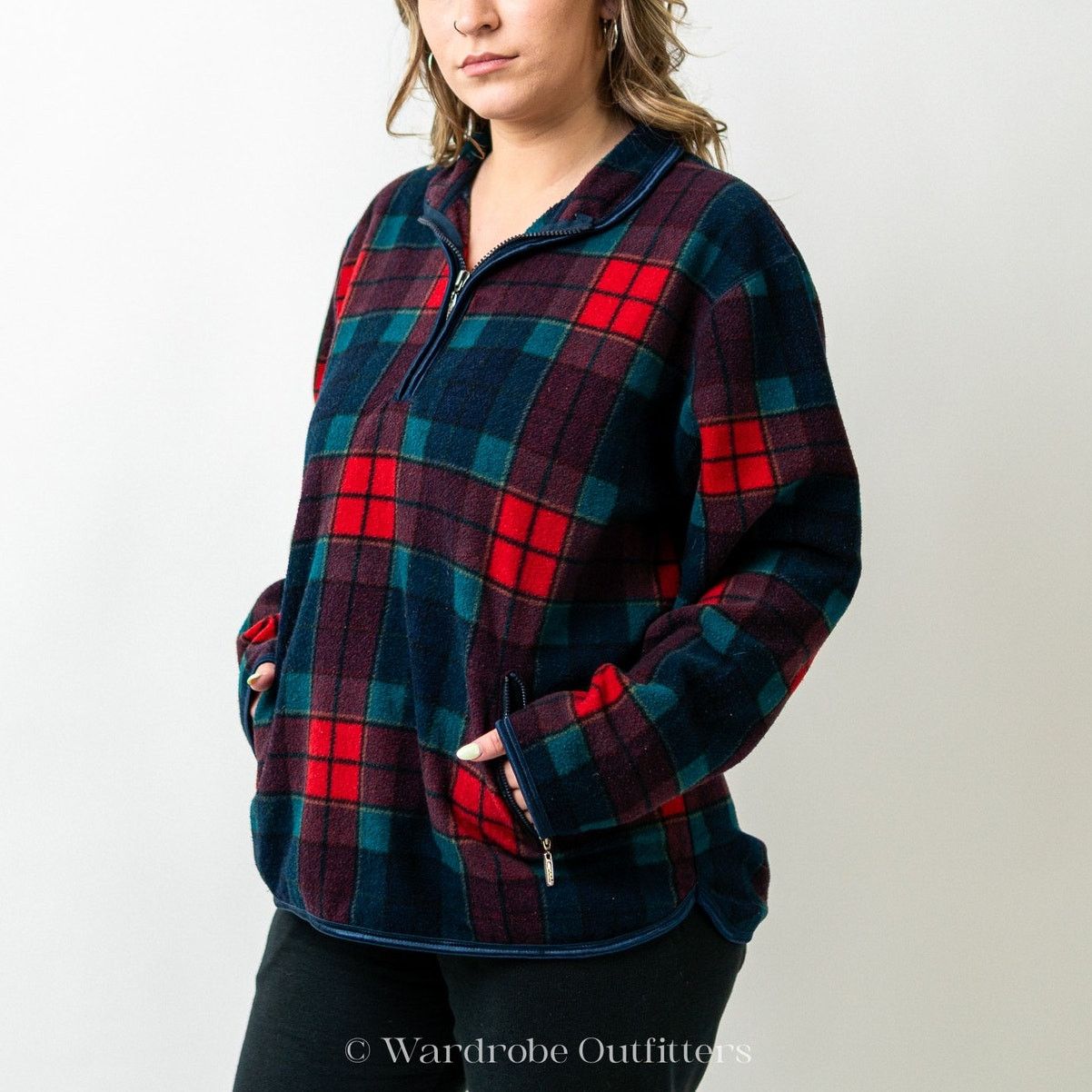 Catalina Vintage 90s Plaid Pullover Sweatshirt Size L / US 10 / IT 46 - 4 Thumbnail