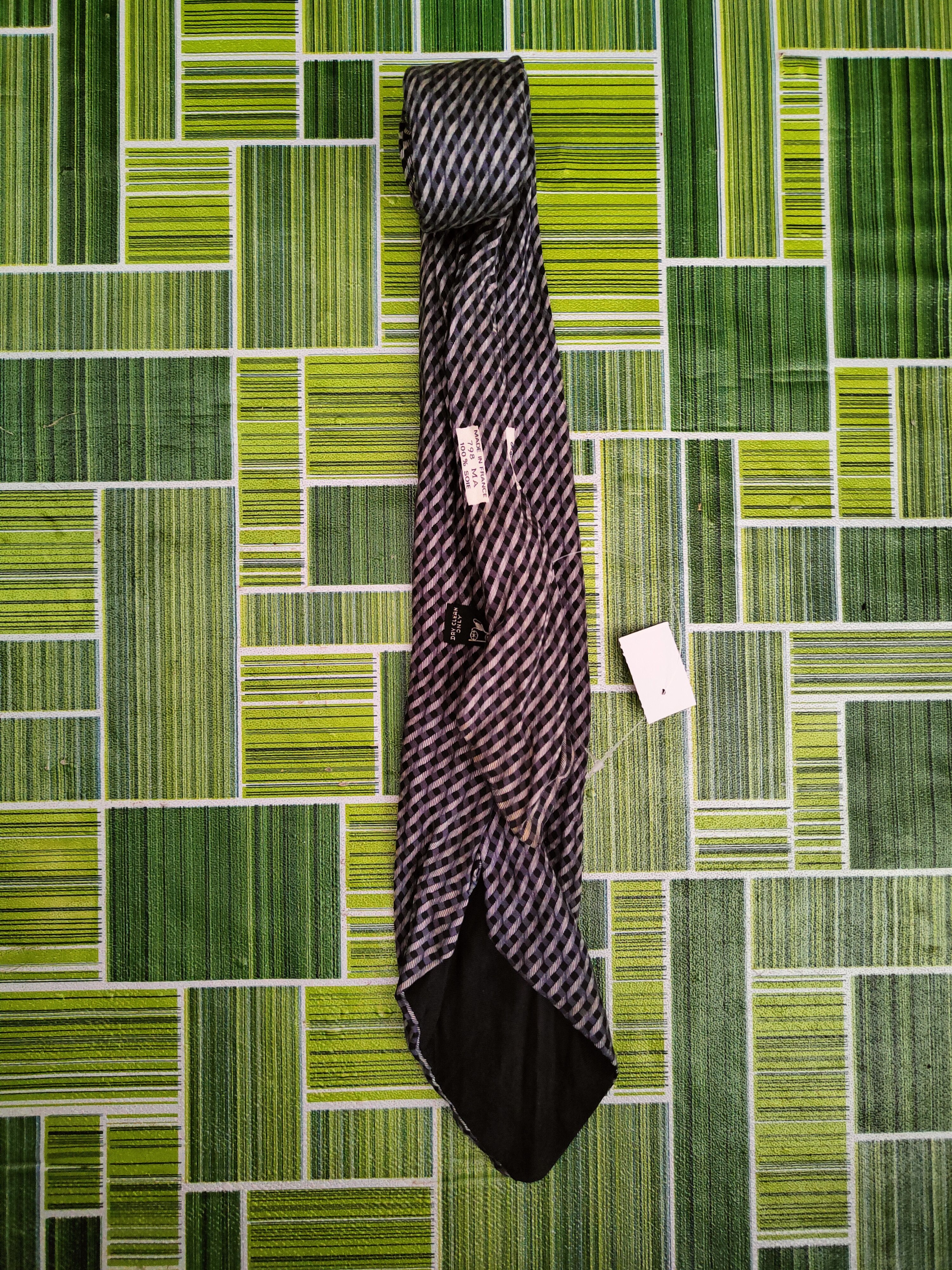 Hermes Hermes Dark Gray Ties #S2898 Size ONE SIZE - 2 Thumbnail