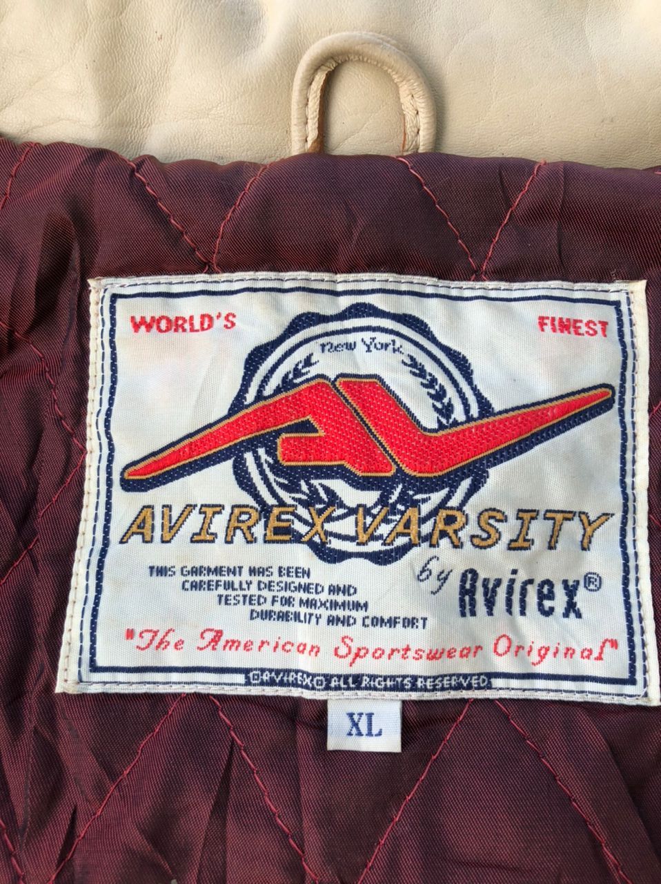 Avirex × Vintage Vintage Avirex Spirit Of American Varsity Leather Jacket Size US XL / EU 56 / 4 - 5 Thumbnail