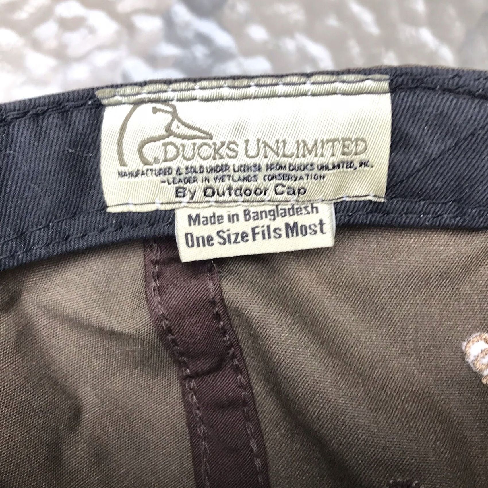 Vintage Ducks Unlimited Baseball Cap Hat OS Brown Adjustable 75th Anniversary 1937-2012 Men Baseball Cap Size ONE SIZE - 4 Thumbnail