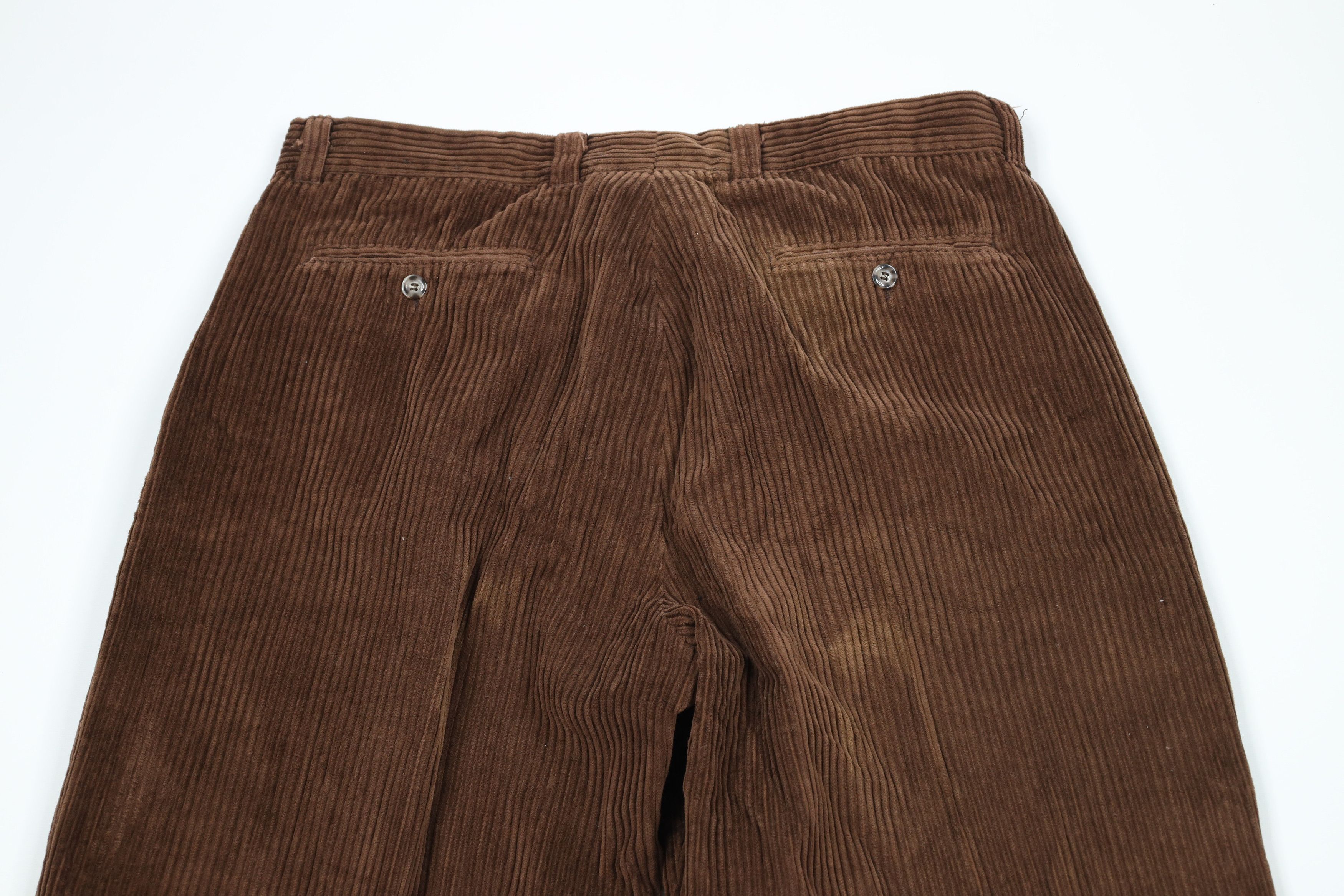 Vintage Vintage 90s Streetwear Baggy Wide Leg Corduroy Pants Brown Size US 36 / EU 52 - 9 Thumbnail