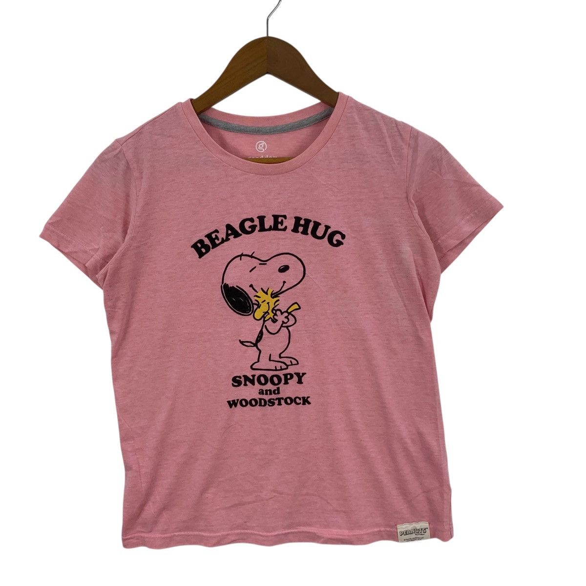 Peanuts PEANUTS SNOOPY WOODSTOCK Cartoon Pink Tee Shirt Top Size M / US 6-8 / IT 42-44 - 4 Thumbnail