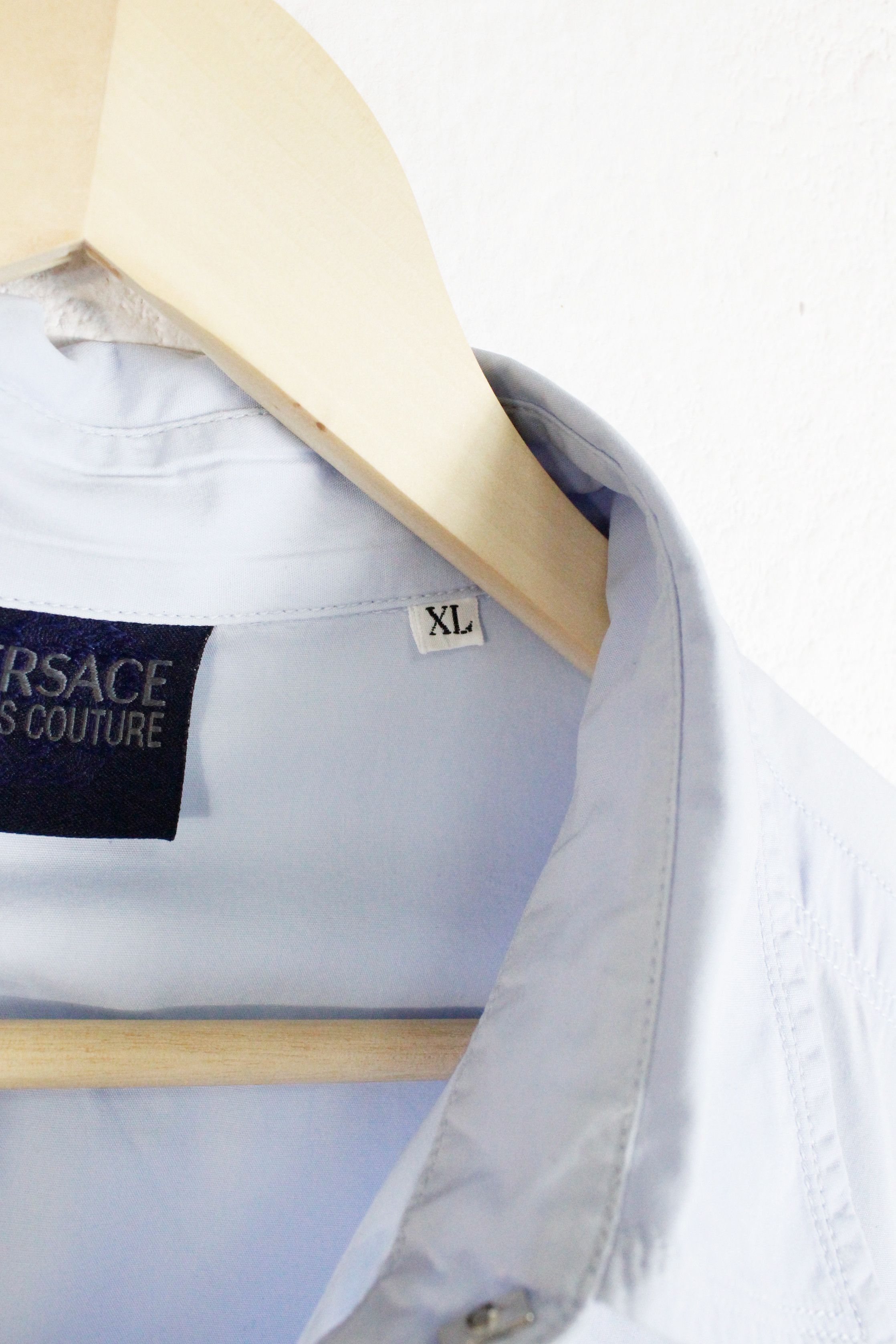 Versace Jeans Couture Versace Jeans Couture Medusa Logo Pins Blue Shirt XL Size US XL / EU 56 / 4 - 7 Thumbnail