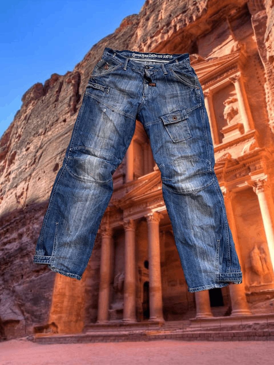 G-Star G-Star Raw logo Distressed Washed Denim Jeans Size US 32 / EU 48 - 1 Thumbnail