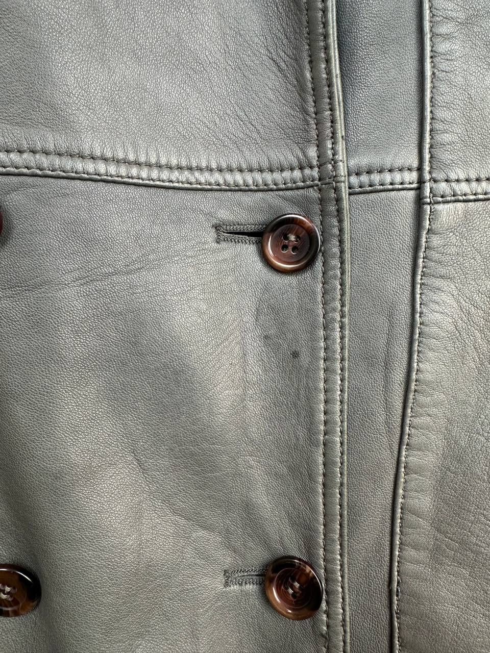 Burberry Burberry London Leather Biker Jacket Double Breasted Gray Size M / US 6-8 / IT 42-44 - 12 Thumbnail