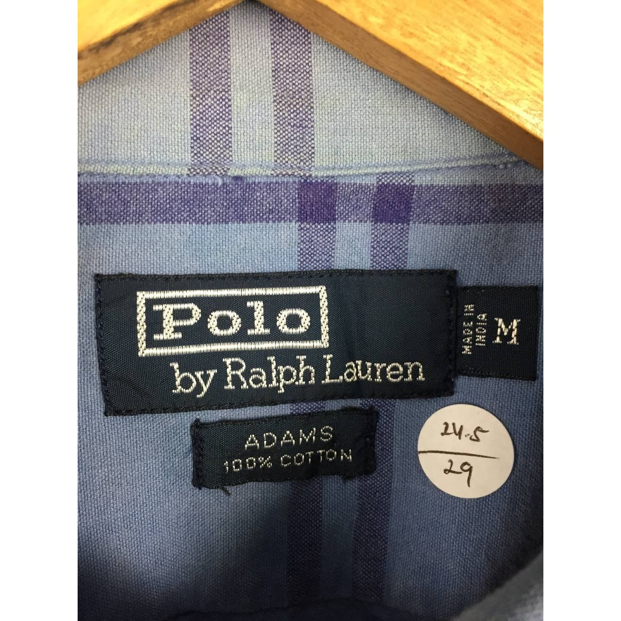 Polo Ralph Lauren × Vintage Vtg Polo Ralph Lauren Adams Short Sleeve Plaid Shirt Size US M / EU 48-50 / 2 - 14 Thumbnail
