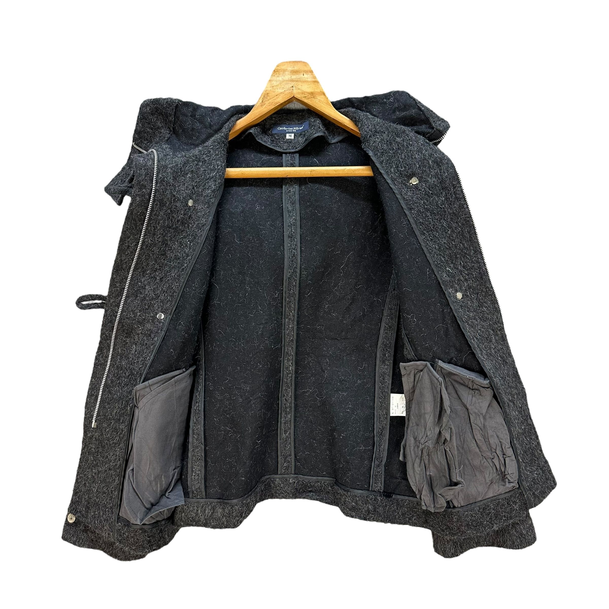 Japanese Brand CATHERINE HARNEL Mohair Wool Hooded Jacket #A52-1210 Size M / US 6-8 / IT 42-44 - 8 Thumbnail