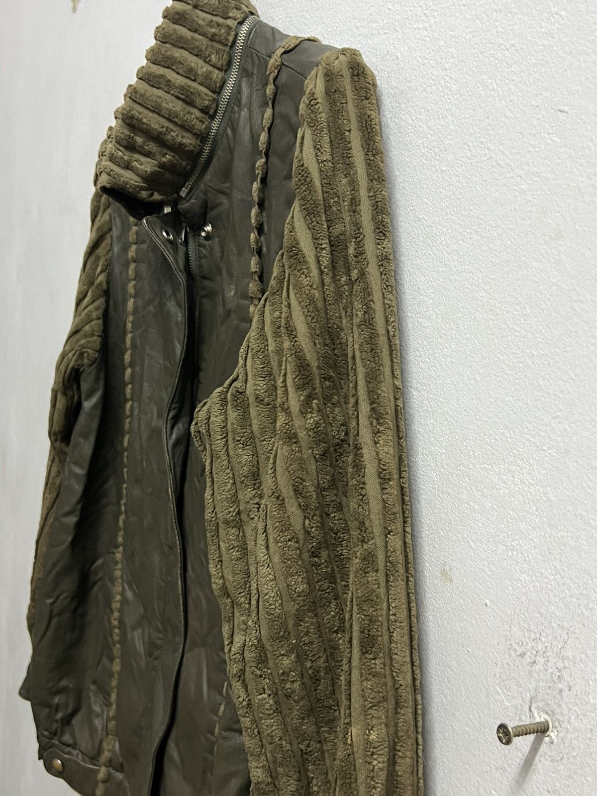 Japanese Brand × Vintage Vintage PARIENNE PART 3 zipper jacket leather sleeve velvet Size US M / EU 48-50 / 2 - 9 Thumbnail