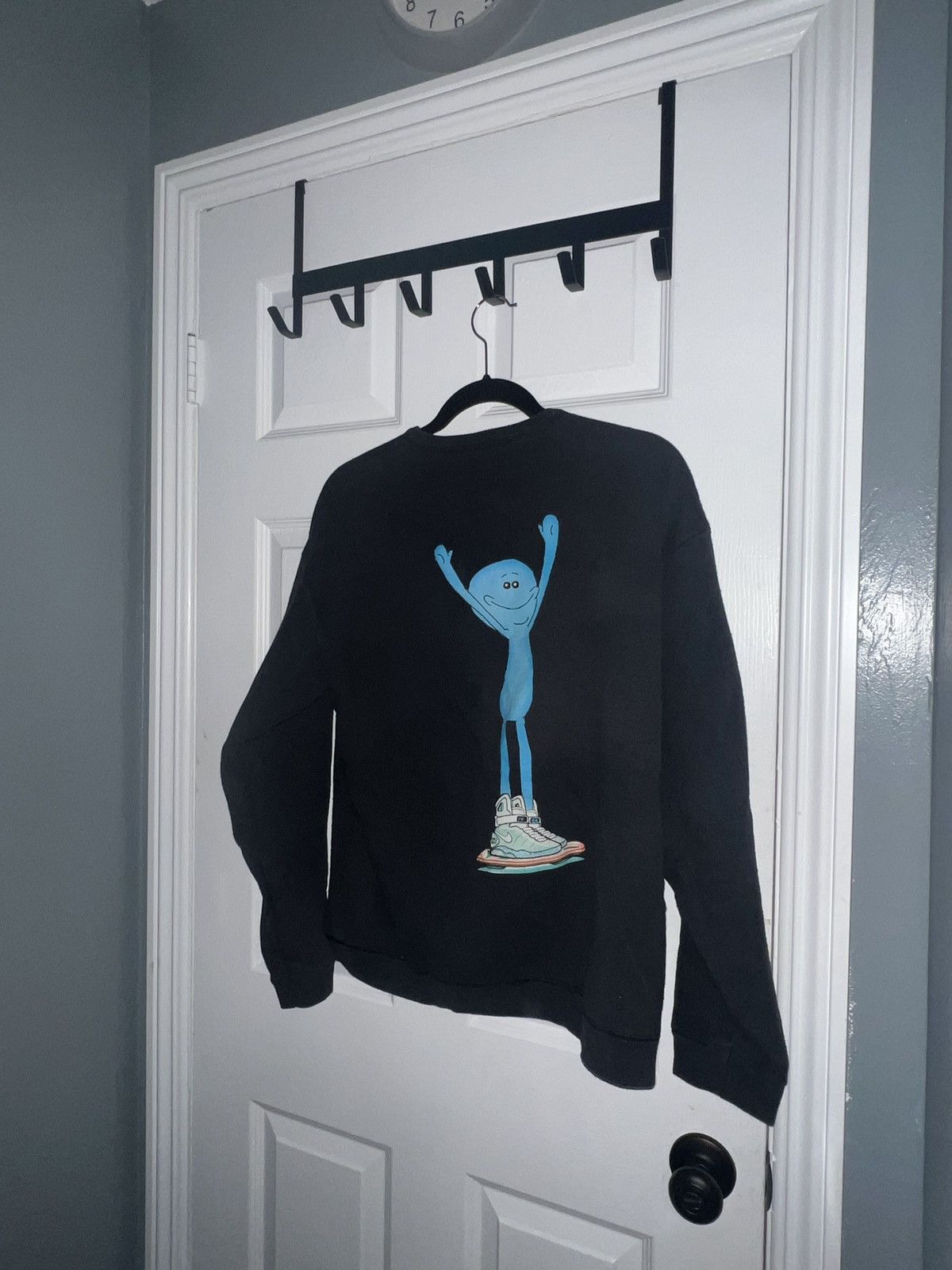 Japanese Brand × Vintage Pemula Pockets Mr. Meeseeks Navy Crewneck Size US M / EU 48-50 / 2 - 2 Thumbnail